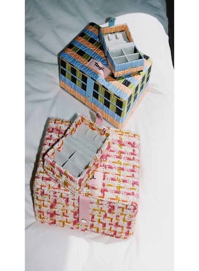 Tagi. Dotted Fruit Knitted Jewelry Storage Box (Denim Tasse,Mini) - Image 3